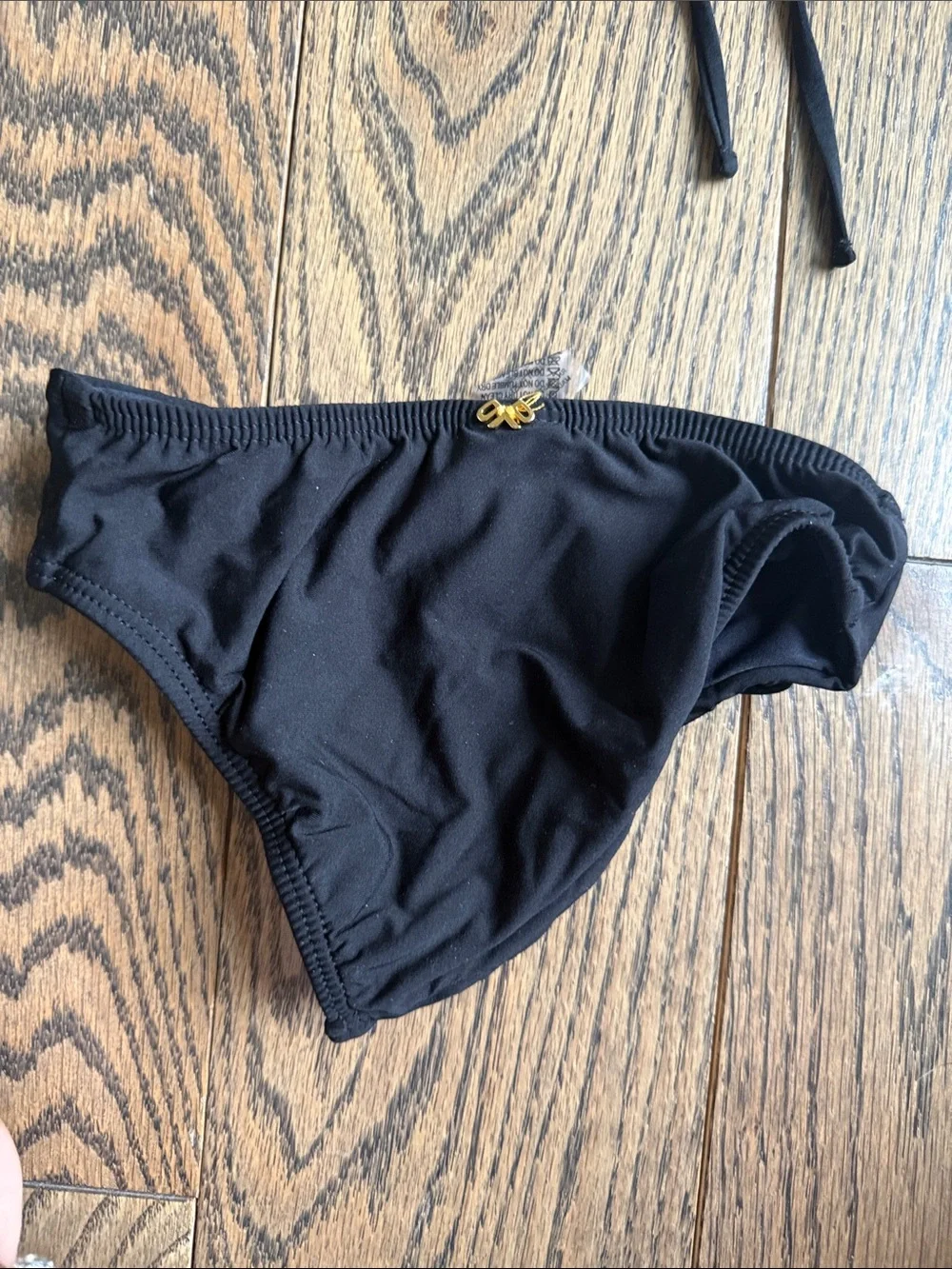 PQ Swim Black Lace-Up Girls Bikini Set